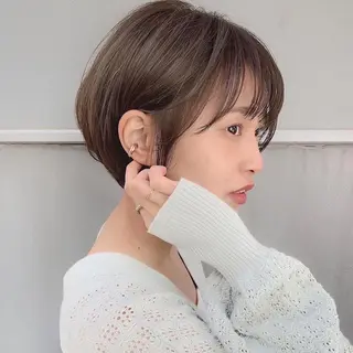 ショート カラー 立川✨ブリーチ・ ケアブリーチ✨のヘアスタイル