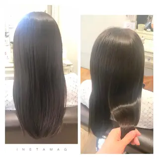 セミロング カラー 澤田 彩香のヘアスタイル