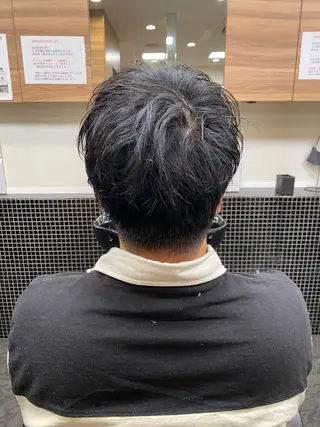 ショート メンズ メンズパーマモデル 大募集中のヘアスタイル