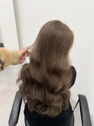 ロング カラー 若命燿史/レイヤー 縮毛矯正/髪質改善のヘアスタイル