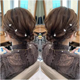 ショート ヘアアレンジ 韓国hair🦋 Nanaのヘアスタイル