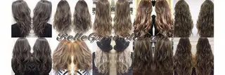 カラー ロング ワンホンレイヤー エクステづまのヘアスタイル