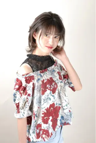 ミディアム 🌸スタイリスト 山浦美恵のヘアスタイル