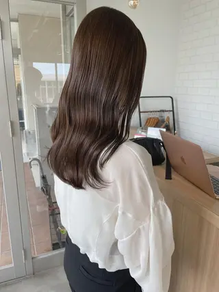 セミロング カラー レイヤーカットが得意 ✨村田和佳のヘアスタイル
