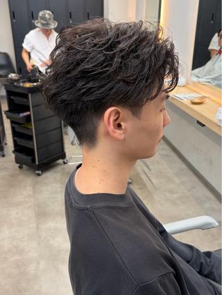 パーマ メンズ 保立メンズカット 船橋駅メンズパーマのヘアスタイル