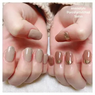 ミディアム ネイル 🐾enen style 🐾のネイルデザイン
