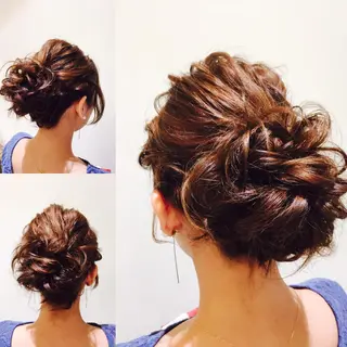 ミディアム ヘアアレンジ 【ツヤ髪美容師】 ツダケイスケのヘアスタイル