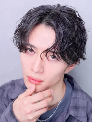 パーマ メンズ JADE 菊地 洸我のヘアスタイル