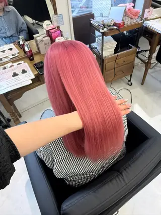 カラー 🍒ベージュ/ピンク ベージュ🍒なつきのヘアスタイル