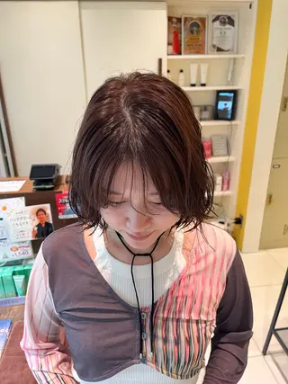 ショート 神作 汐里　江古田 /透明感カラー🌿のヘアスタイル