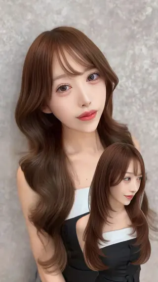 カラー 🫧yumena🫧 艶カラー特化🖤大宮のヘアスタイル