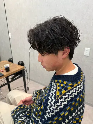 ショート パーマ メンズ メンズパーマ職人/ 天神/tatsukiのヘアスタイル