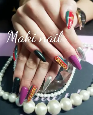 ネイル ロング ・:*+.✳︎˚✧₊ MAKI NAILのネイルデザイン