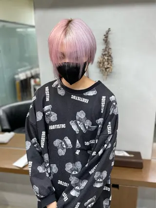 カラー yasuハイトーン/ デザインカラーのヘアスタイル
