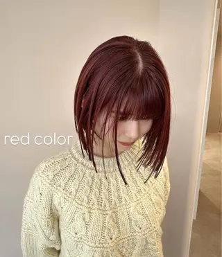 ミディアム カラー NAKAHARA TSUKUSHIのヘアスタイル