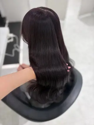 ロング カラー ヘアアレンジ 💓色落ちまで綺麗な 垢抜けカラー💓のヘアスタイル