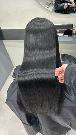 ロング 今話題の艶髪矯正 美艶カラー/FUKAのヘアスタイル
