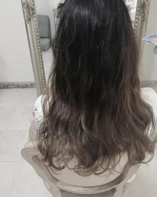 ロング カラー ヘアアレンジ See by merのマツエク・マツパデザイン