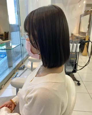 ミディアム カラー アレンジ&ショート 💙YUKINOのヘアスタイル