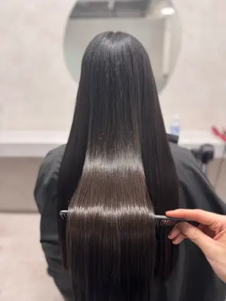 ロング 暖色/グレージュ 髪質改善SOMAのヘアスタイル