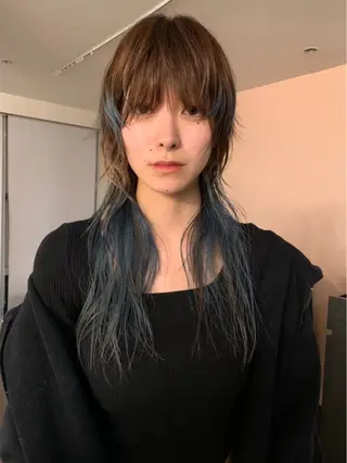 ロング カラー 山田 京介のヘアスタイル
