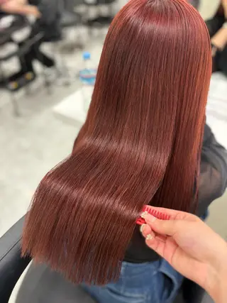 ロング 🎀暖色カラー🎀 韓国ヘア まなかのヘアスタイル