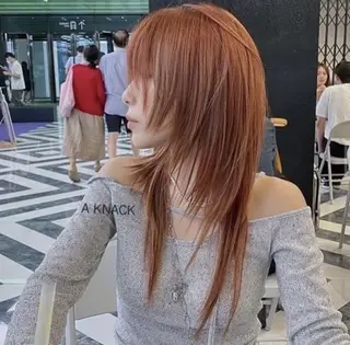 セミロング カラー DEAN JECYのヘアスタイル