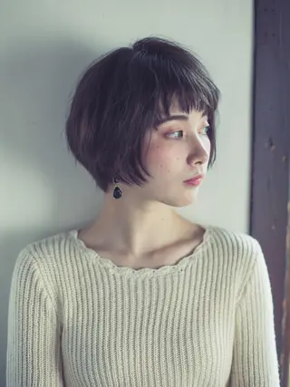 ショート カラー パーマ ヘアアレンジ メンズ キッズ ネイル マツエク・マツパ premier modelsのヘアスタイル