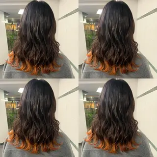 ミディアム カラー ✨艶ブリーチカラー ✨四ノ宮裕己のヘアスタイル