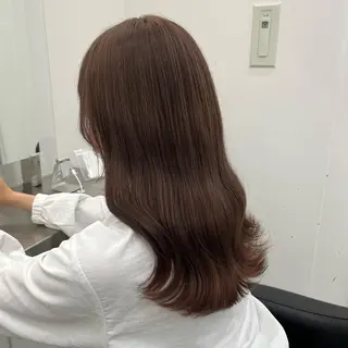 セミロング 🍒韓国暖色ヘア NO.1🍒🪽のヘアスタイル