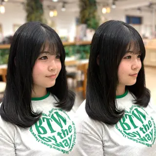 セミロング カラー 🩰Kurumi🩰 レイヤーカットのヘアスタイル
