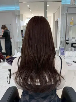 カラー 赤み消し🌿透明感 カラー🌿銀座のヘアスタイル