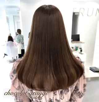 ロング City/louwe 韓国レイヤーカットのヘアスタイル