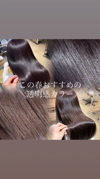 カラー 表参道/韓国レイヤー /前髪・顔周りカットのヘアスタイル