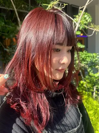 ミディアム カラー 浅井咲良/栄・矢場町 /カラーモデルのヘアスタイル