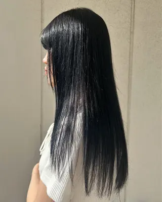 ロング カラー 田中 遥陽のヘアスタイル