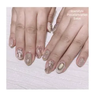 ミディアム ネイル 🐾enen style 🐾のネイルデザイン