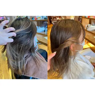ミディアム カラー ヘアアレンジ topstylist 野口 雅のヘアスタイル