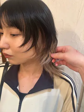 ショート カラー 透明感カラー/メンズ まつぱ/萌のヘアスタイル
