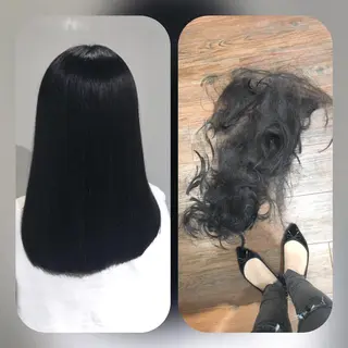 ロング ヘアアレンジ 柔らか垢抜けｶﾗｰと ｶｯﾄ🫧ASUKAのヘアスタイル