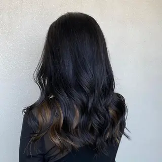 ロング カラー PINQ ピンクのヘアスタイル