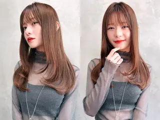 ロング カラー 艶髪/韓国ヘア🎀 Kanon︎︎⁺.のヘアスタイル