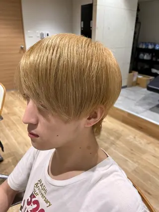 ミディアム カラー メンズ メンズサロン LiGKAITO🦖のヘアスタイル