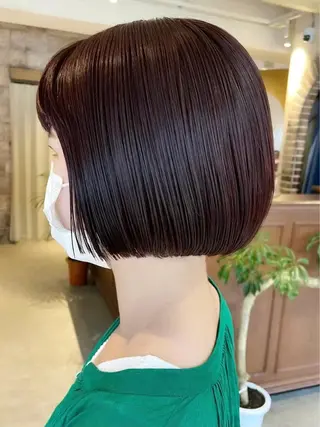 ショート カラー 神戸ボブ✂️ ioe三宮/田 伸佳のヘアスタイル