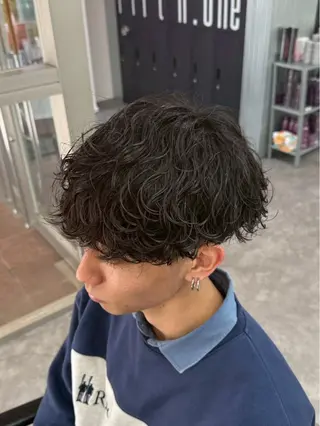 パーマ メンズ センターパート特化 🌹RIO🌹のヘアスタイル