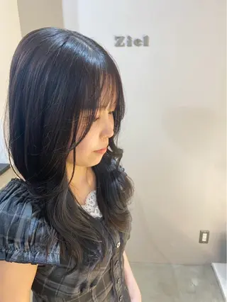 ロング カラー め みのヘアスタイル
