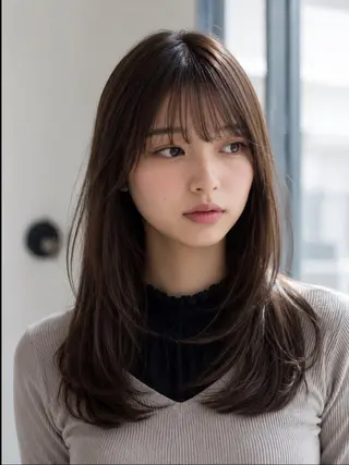 セミロング 艶髪診断で絶対綺麗✨ お悩み解決✨京谷宥✨のヘアスタイル