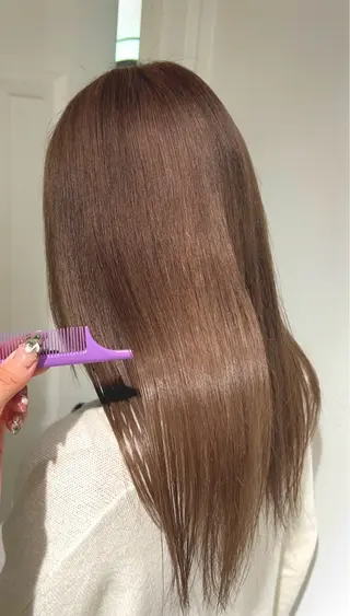 ロング カラー himari💜 酸性ストレートのヘアスタイル