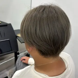 ショート カラー メンズ Aoba 🫧艶ハイトーン🫧のヘアスタイル