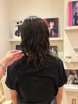 ミディアム パーマ Marin 🦢🩵のヘアスタイル